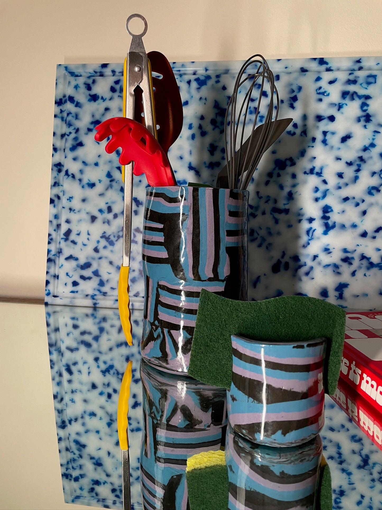 Nerikomi Utensil Holder + Sponge Holder Duo