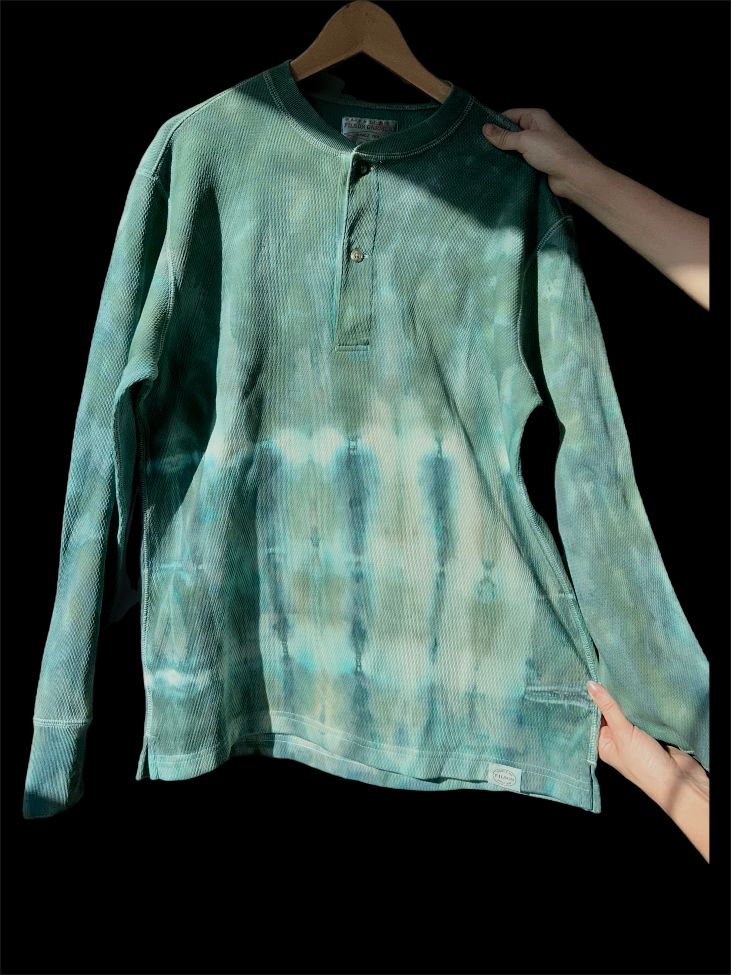 Men's Space Forest Thermal Henley Crew Neck - M