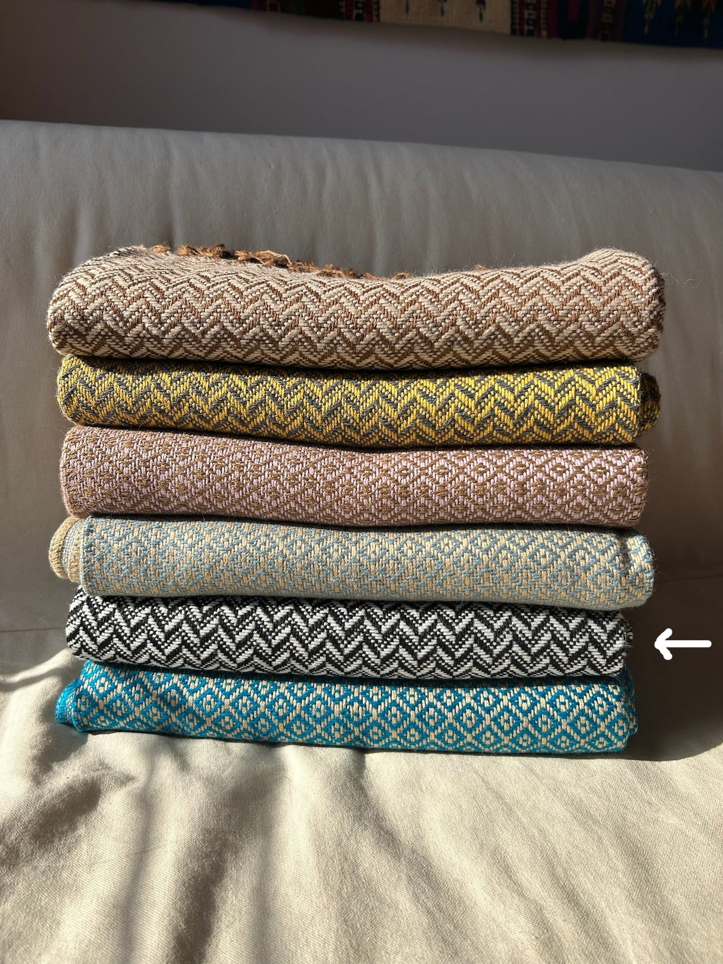 Alpaca Blanket - Black/White