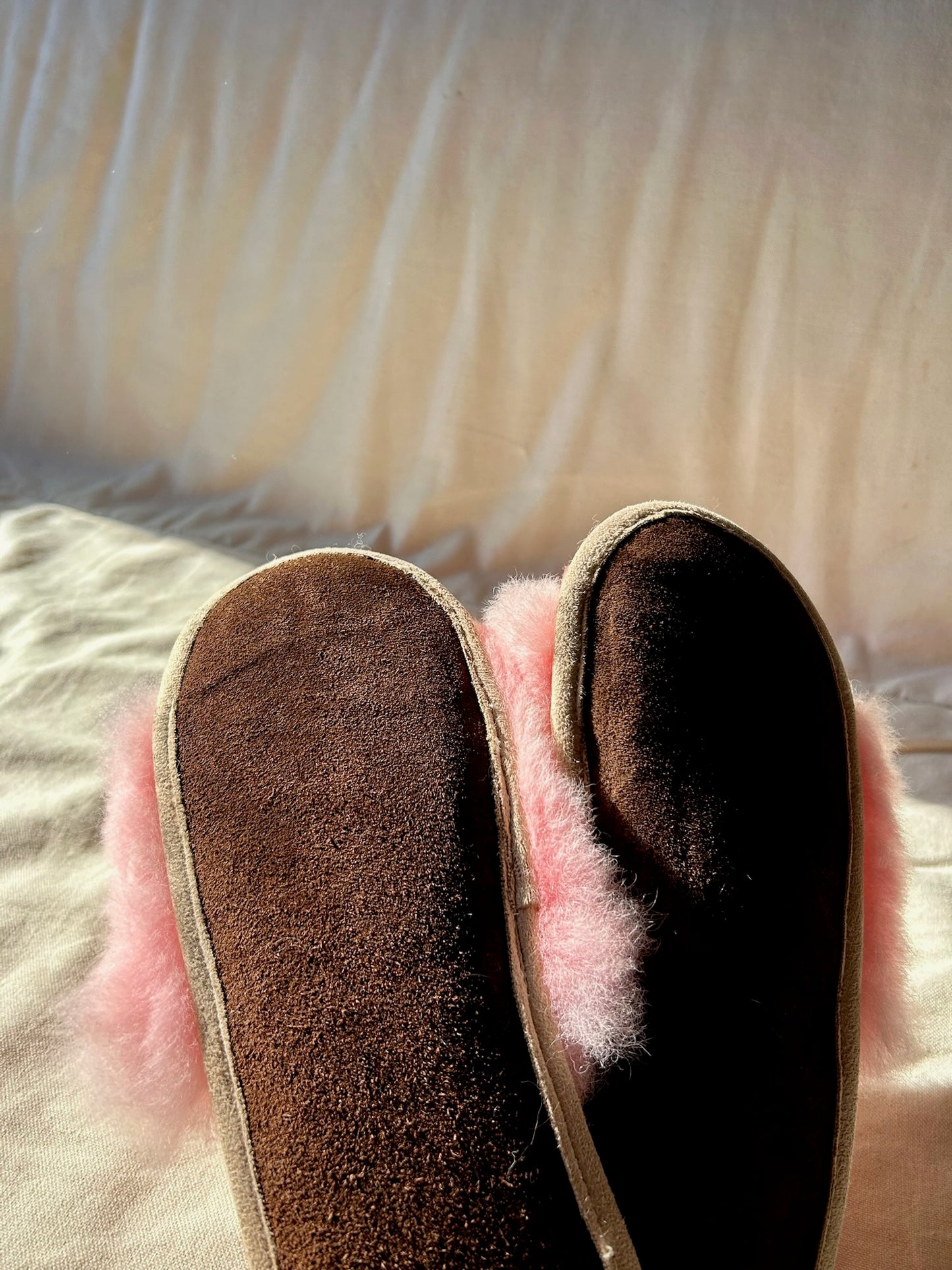 Fluffy Pink Sandal Slippers