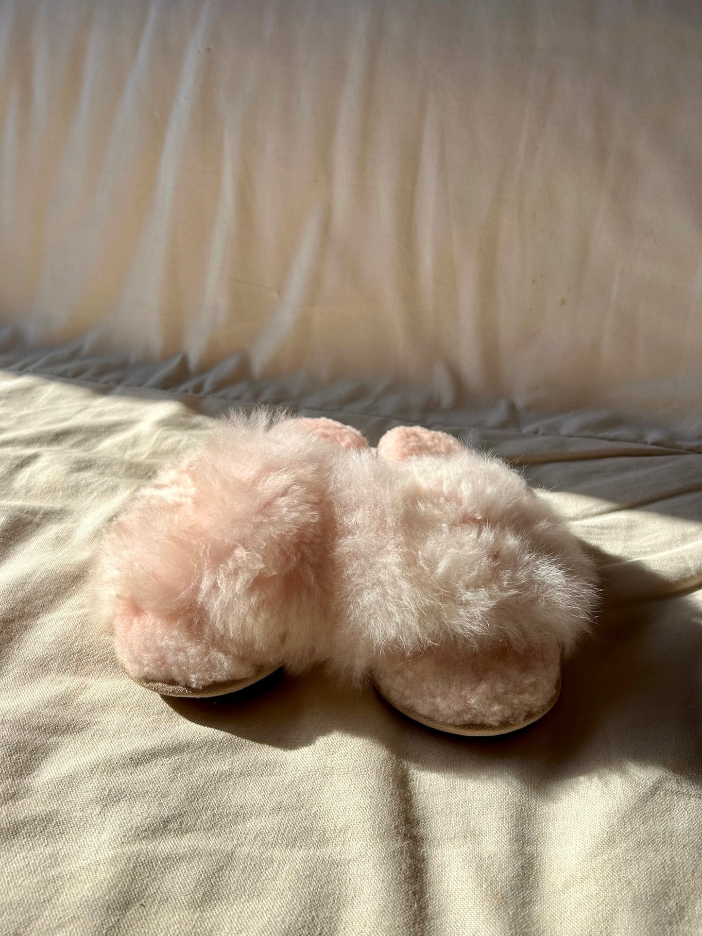 Fluffy Pink Sandal Slippers