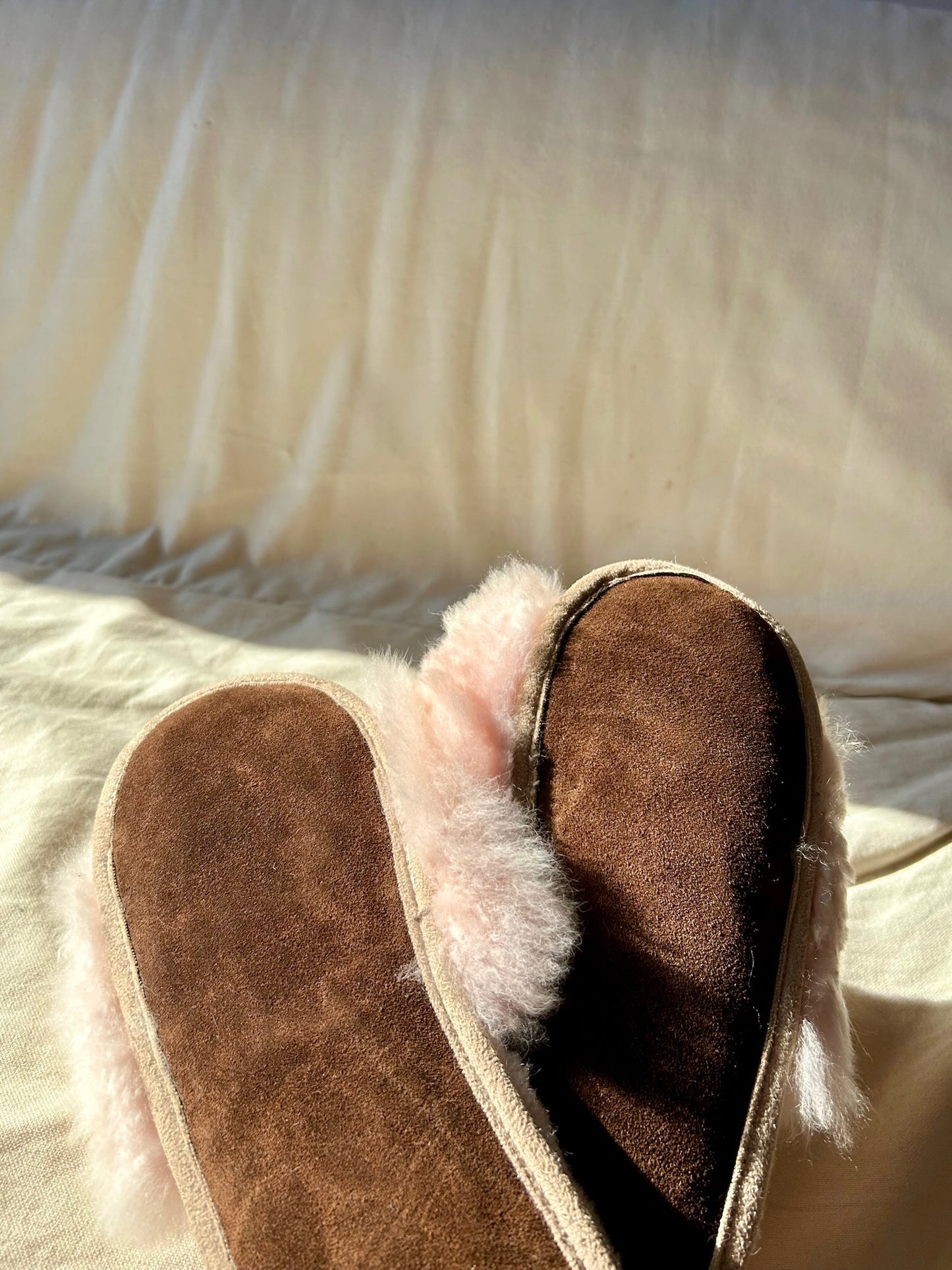 Fluffy Pink Sandal Slippers