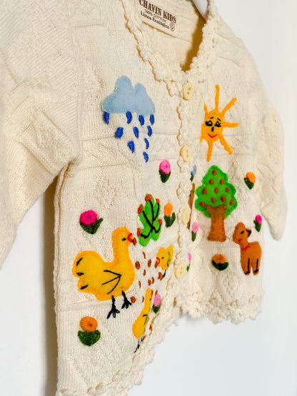 Embroidered Cardigan - 0M