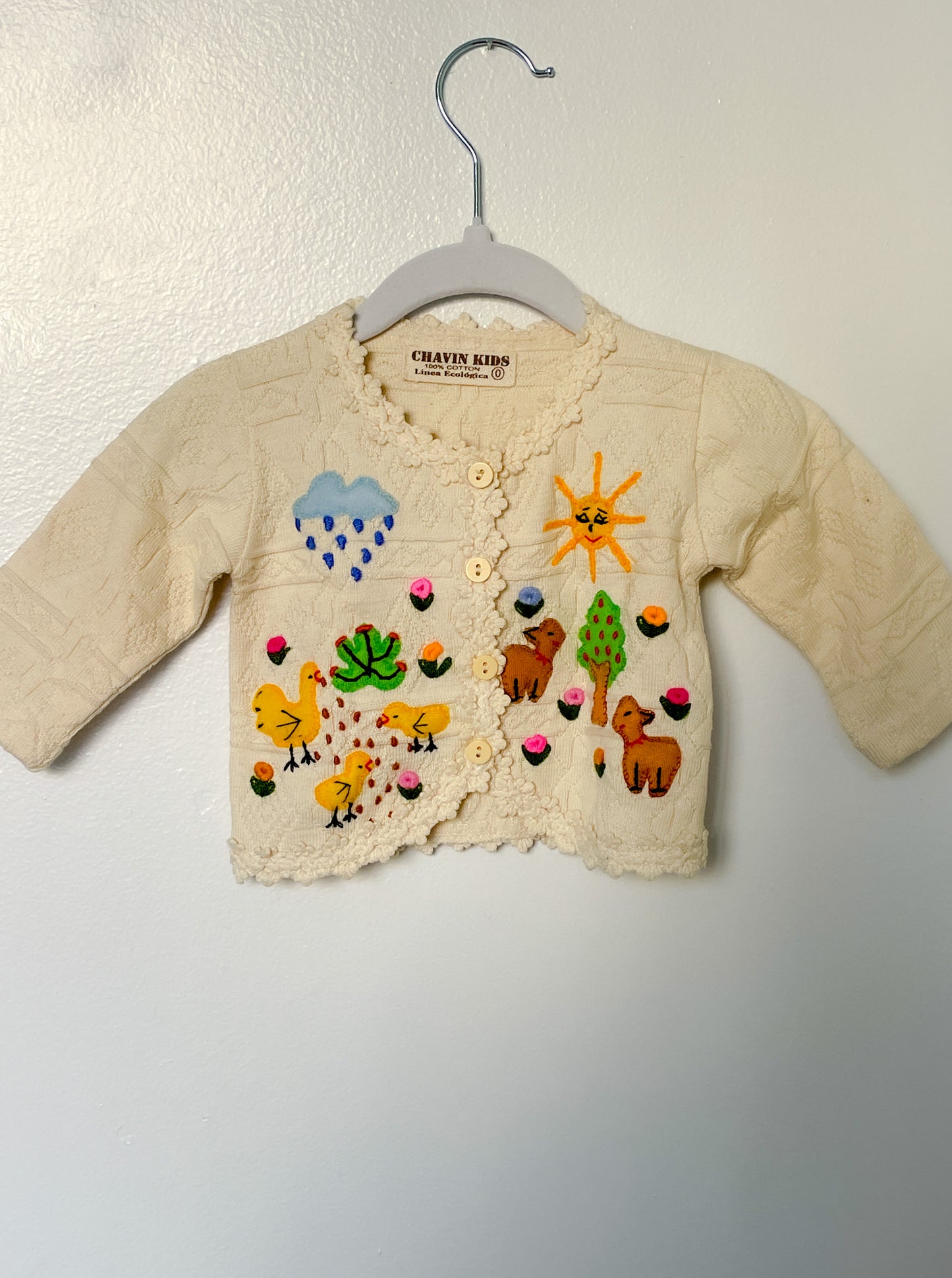 Embroidered Cardigan - 0M