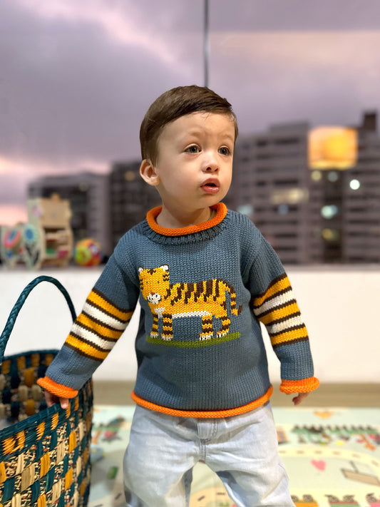 Tiger! Sweater - 2Y