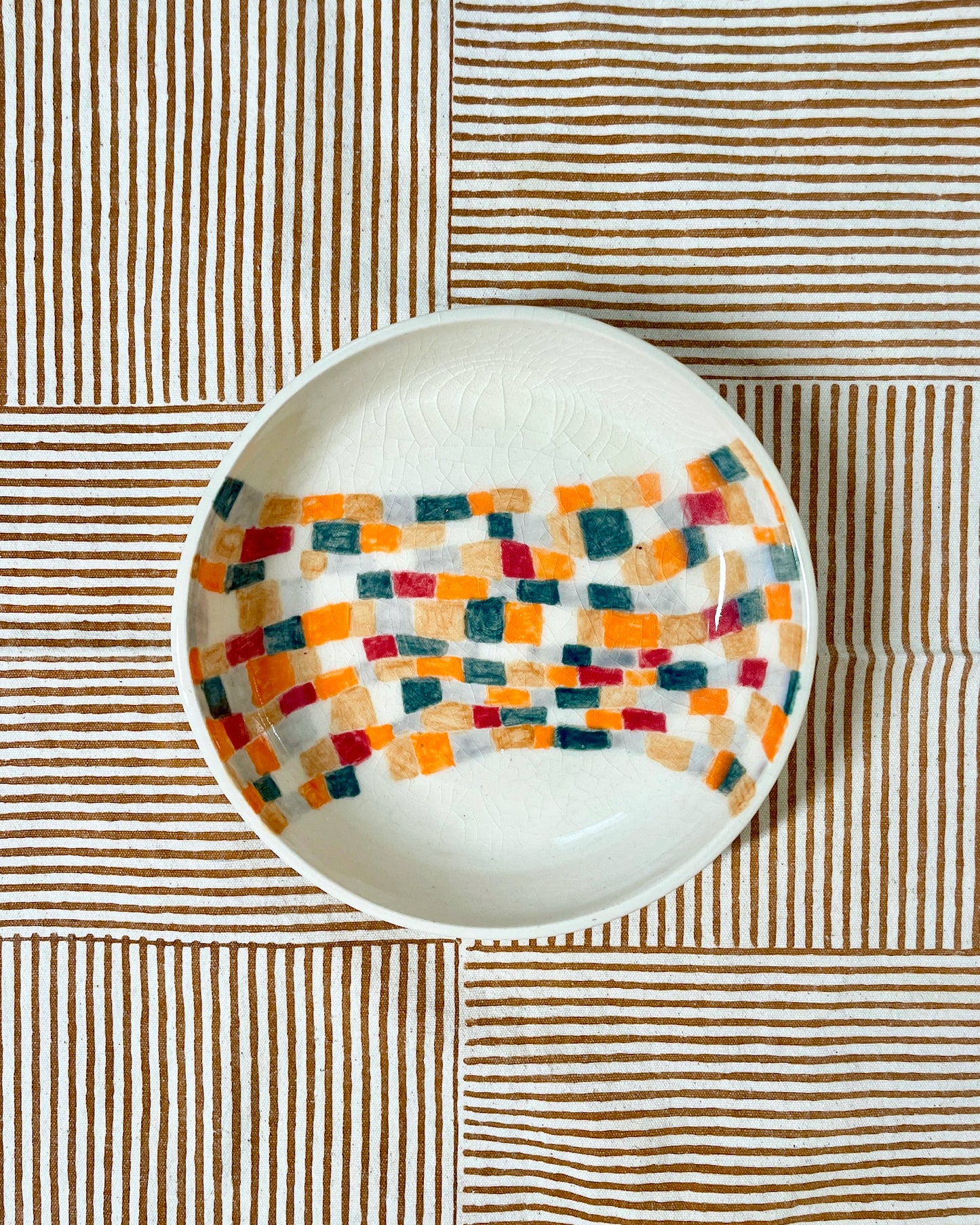 Ceramic Bowl - Little Squares