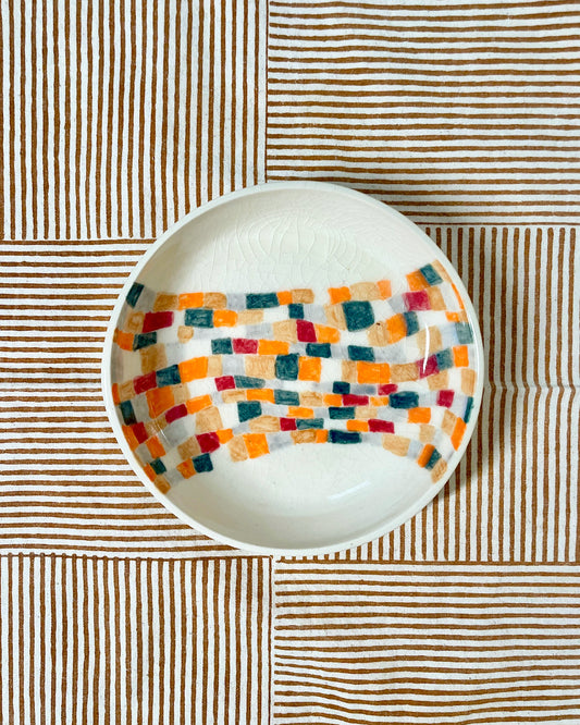 Ceramic Bowl - Little Squares