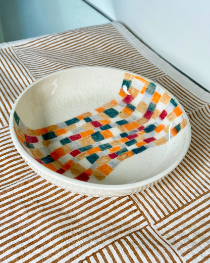 Ceramic Bowl - Little Squares