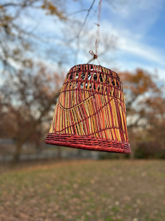 Autumnal Straw Hanging Lantern