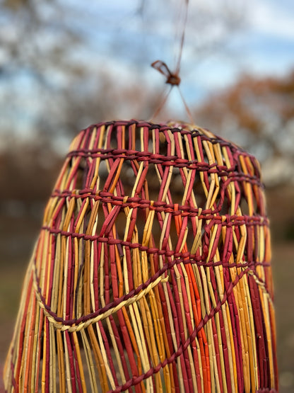 Autumnal Straw Hanging Lantern