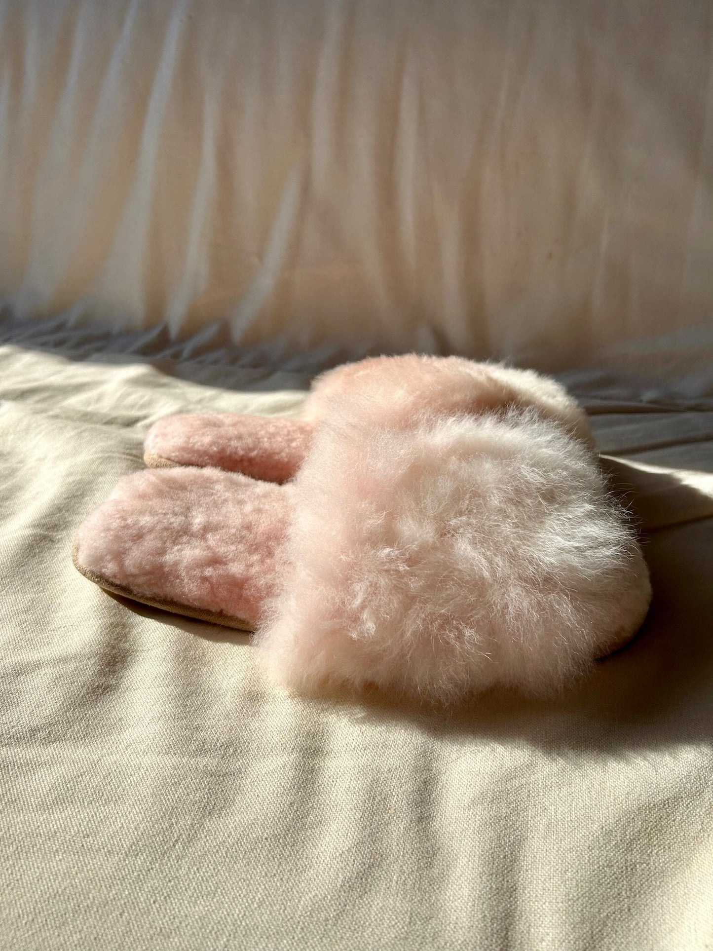 Fluffy Pink Sandal Slippers