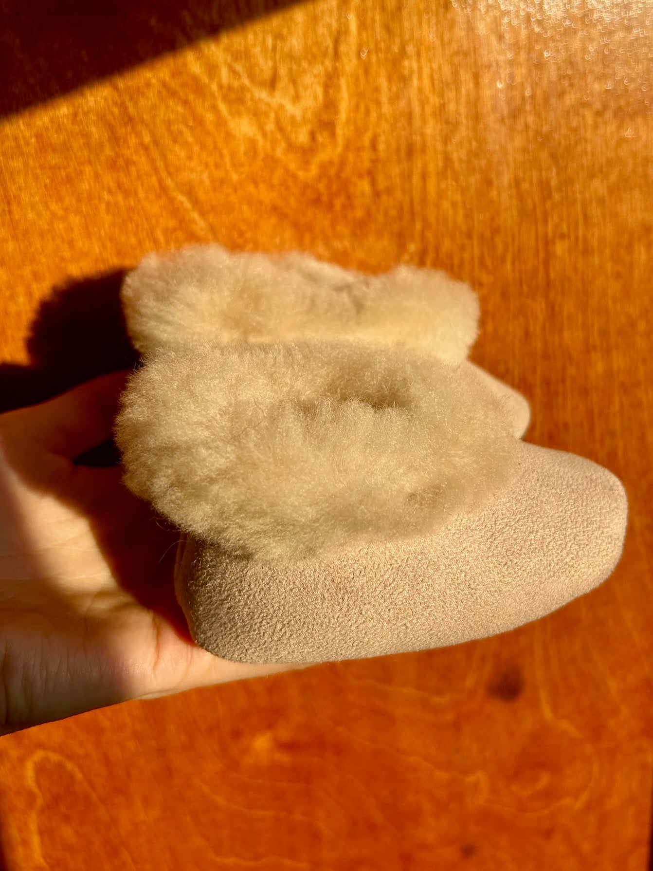 Baby Slippers - Cream - 14 months