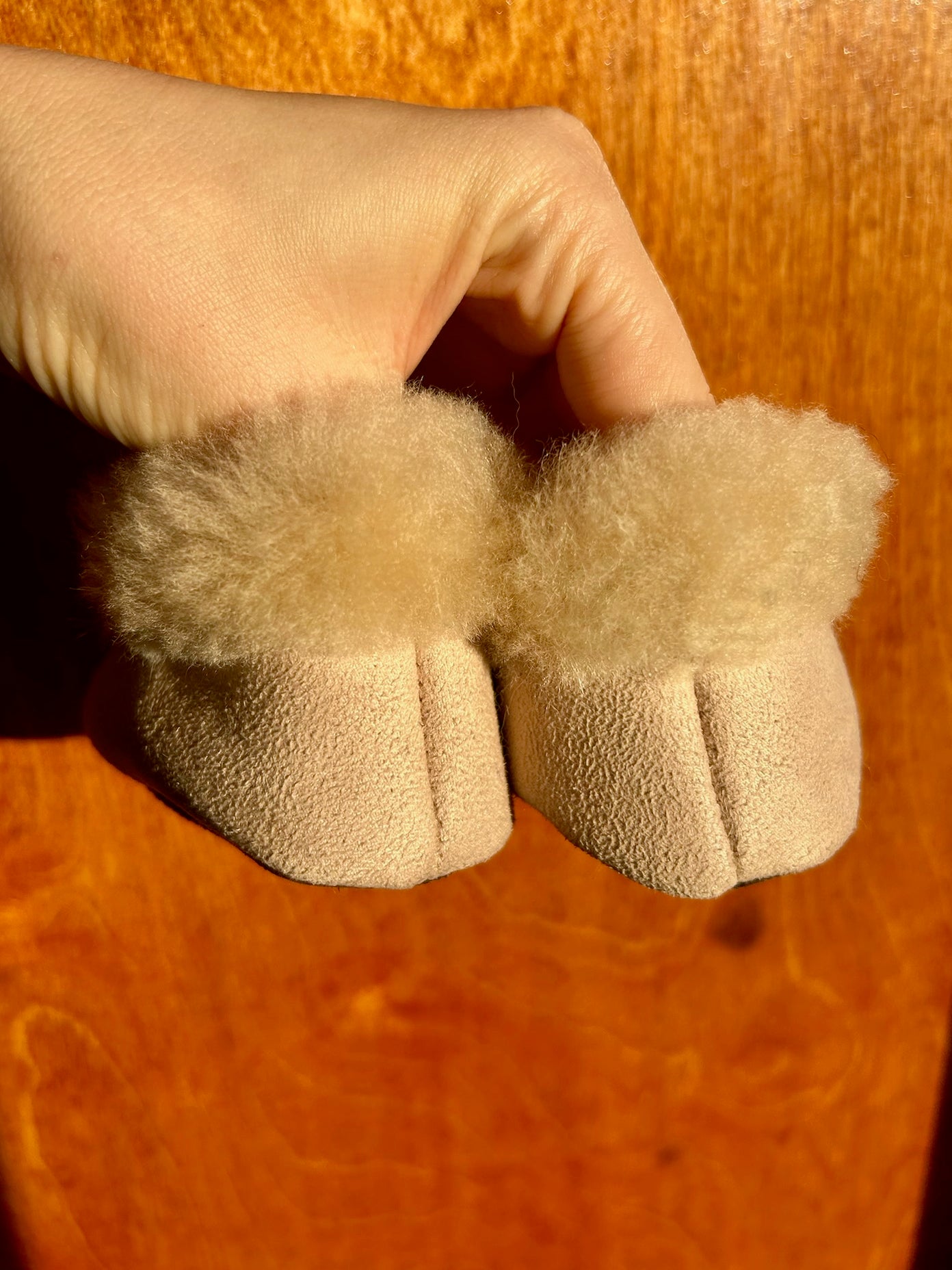 Baby Slippers - Cream - 14 months