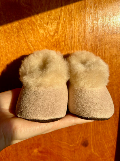 Baby Slippers - Cream - 14 months