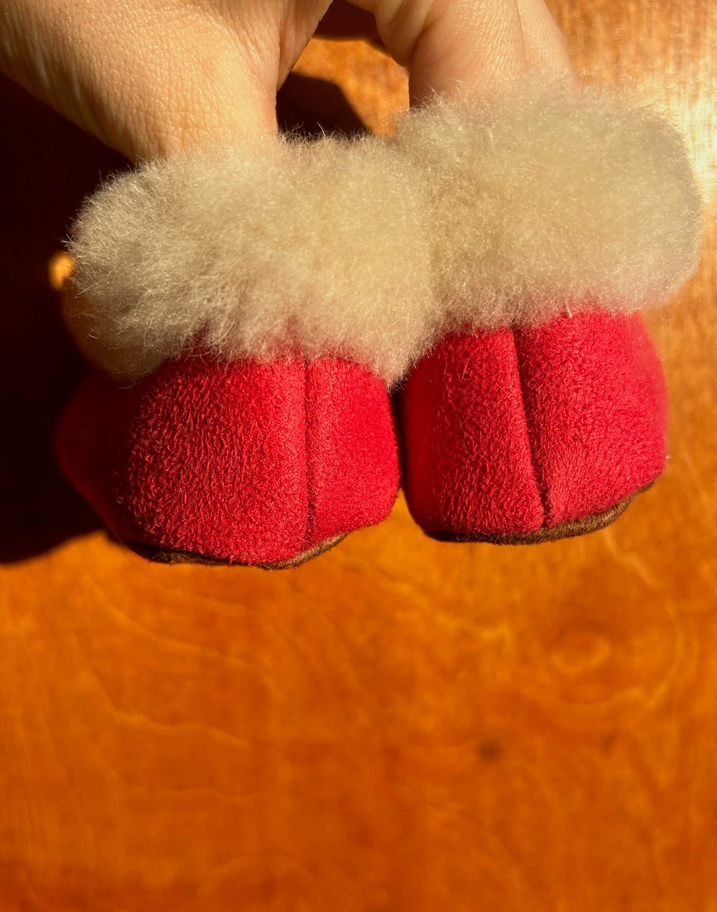 Baby Slippers - Red - 14 months