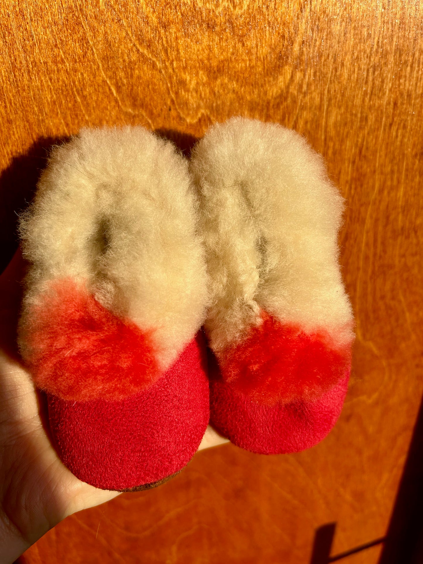 Baby Slippers - Red - 14 months