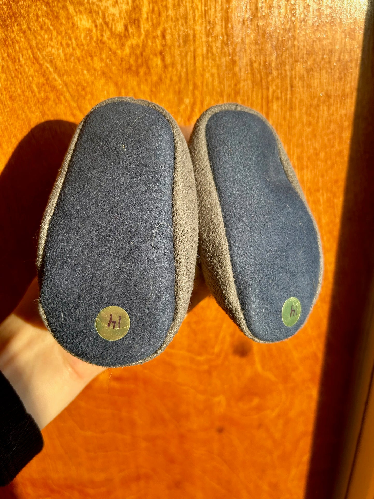 Baby Slippers - Grey - 14 months