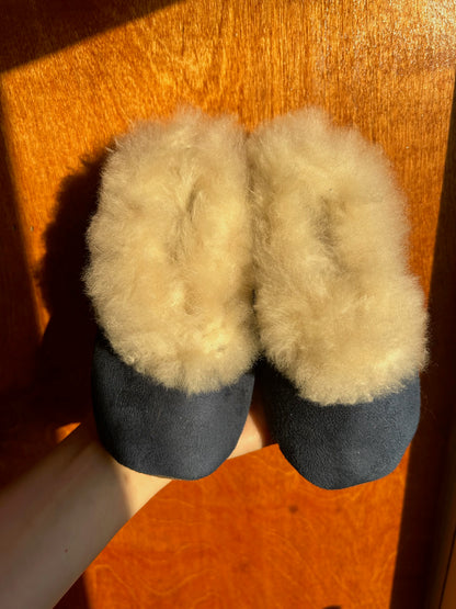 Baby Slippers - Navy - 22 months