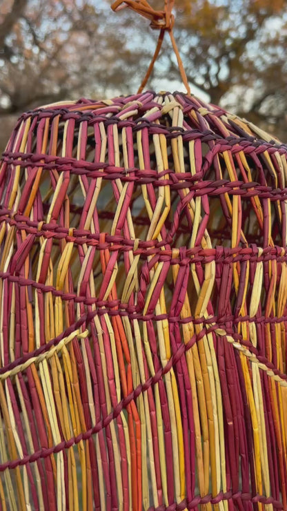 Autumnal Straw Hanging Lantern